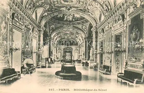 AK / Ansichtskarte Bibliothek_Library Paris Bibliotheque du Senat  Bibliothek Library