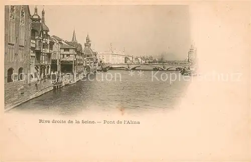 AK / Ansichtskarte Exposition_Universelle_Paris_1900 Pont de l Alma  