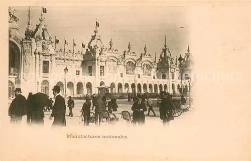 AK / Ansichtskarte Exposition_Universelle_Paris_1900 Manufactures Nationales  