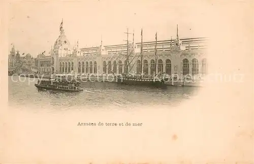 AK / Ansichtskarte Exposition_Universelle_Paris_1900 Armees de Terre et de Mer  