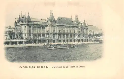 AK / Ansichtskarte Exposition_Universelle_Paris_1900 Pavillon de la Ville de Paris 