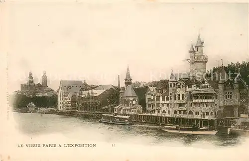 AK / Ansichtskarte Exposition_Universelle_Paris_1900 Vieux Paris 