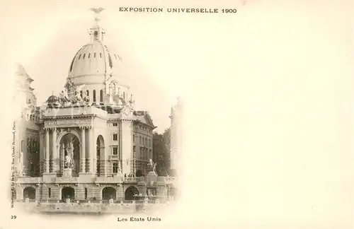 AK / Ansichtskarte Exposition_Universelle_Paris_1900 Etats Unis  