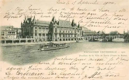 AK / Ansichtskarte Exposition_Universelle_Paris_1900 Pavillon de la Ville de Paris 