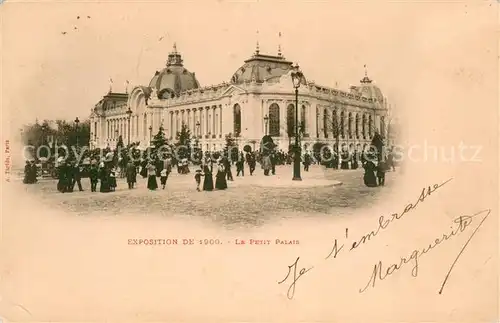 AK / Ansichtskarte Exposition_Universelle_Paris_1900 Petit Palais  