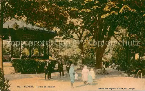 AK / Ansichtskarte Kiosque_Pavillion Troyes Jardin du Rocher  