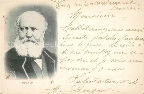 AK / Ansichtskarte Komponist Charles Gounod  