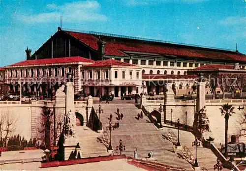 AK / Ansichtskarte Marseille_Bouches du Rhone Escalier Monumental et Gare Saint Charles Marseille