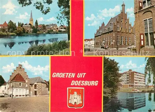 AK / Ansichtskarte Doesburg Gezicht op toren Stadhuis Oude gevels Verzorgingstehuis IJsselzicht Doesburg