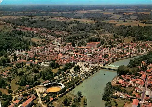 AK / Ansichtskarte Aire sur l_Adour Capitale du Foie Gras vue aerienne Aire sur l Adour