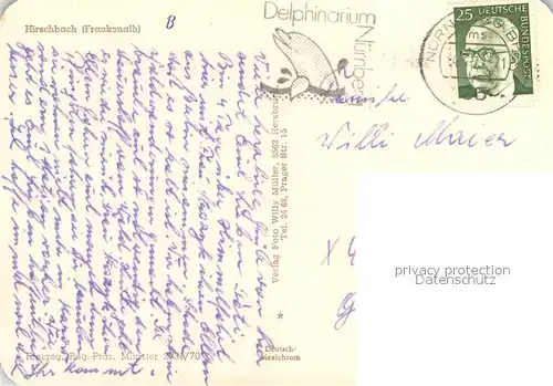 AK / Ansichtskarte Hirschbach_Oberpfalz Fliegeraufnahme Hirschbach Oberpfalz