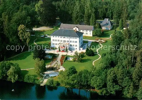 AK / Ansichtskarte Laufen_Salzach Schlossklinik Abtsee Fliegeraufnahme Laufen Salzach