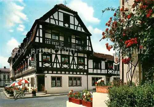 AK / Ansichtskarte Obernai_Bas_Rhin Pignon d une hostellerie Alsacienne de type traditionnel Obernai_Bas_Rhin