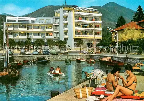 AK / Ansichtskarte Gardone_Garda Hotel Astoria am Hafen Gardasee 