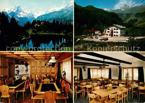 AK / Ansichtskarte Sur_Albula Schwarzseeli Haus Buendnerstube Restaurant Bergsee Alpen Sur_Albula