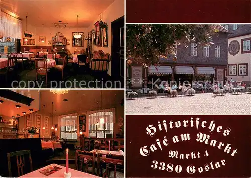 AK / Ansichtskarte Goslar Historisches Cafe am Markt Goslar