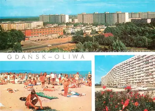 AK / Ansichtskarte Oliwa_Gdansk Osiedle Przymorze Widok ogolny Plaza Falowiec 