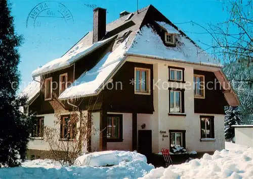 AK / Ansichtskarte Hinterzarten Gaestehaus Pension Haus Kern im Winter Schwarzwald Hinterzarten