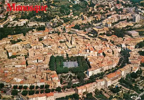 AK / Ansichtskarte Manosque Vue aerienne Manosque
