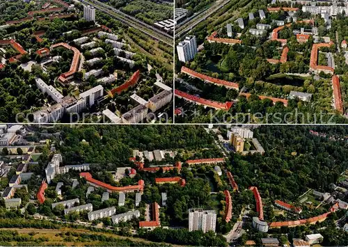 AK / Ansichtskarte Tempelhof_Berlin Rund um den Lindenhof Fliegeraufnahme Tempelhof Berlin