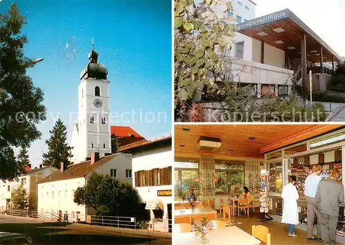 AK / Ansichtskarte Ebersberg_Oberbayern Kirche Kiosk im Kreiskrankenhaus  Ebersberg Oberbayern