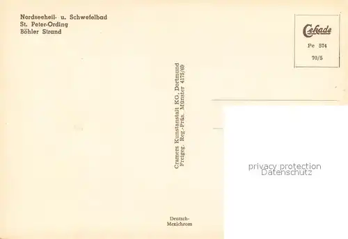 AK / Ansichtskarte St_Peter Ording Boehler Strand Fliegeraufnahme St_Peter Ording