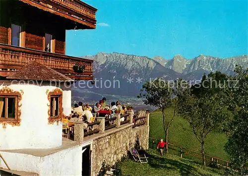 AK / Ansichtskarte Oberaudorf Berghotel Bichlersee Terrasse Oberaudorf