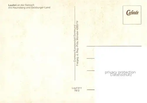 AK / Ansichtskarte Laufen_Salzach Fliegeraufnahme mit Hausberg und Salzburger Land Laufen Salzach