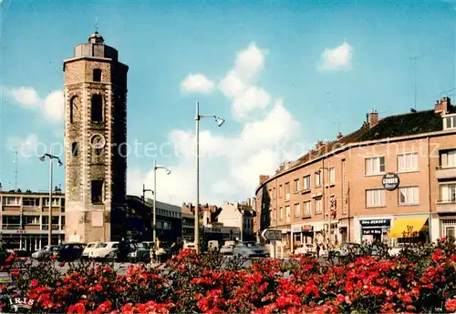 AK / Ansichtskarte Dunkerque_Duenkirchen La Place du Mynck et la Tour de Lenghenaer 