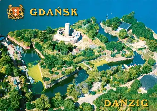 AK / Ansichtskarte Gdansk Widok na Twierdze Wisloujscie Fliegeraufnahme Gdansk