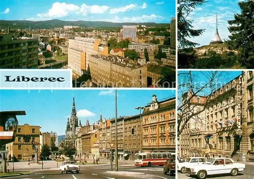 AK / Ansichtskarte Liberec Celkovy pohled Jested Namesti FX Saldy Hotel Zlaty lev Liberec