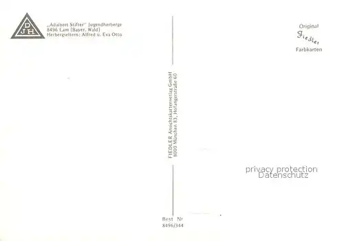 AK / Ansichtskarte Lam_Oberpfalz Adalbert Stifter Jugendherberge Details Lam_Oberpfalz