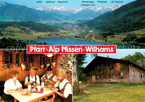 AK / Ansichtskarte Missen Wilhams Panorama Pfarr Alp Gaststube Missen Wilhams