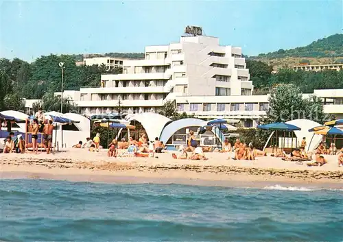 AK / Ansichtskarte Albena Hotel Drushba Ansicht vom Meer aus Albena