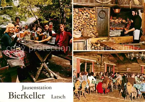 AK / Ansichtskarte Latsch_Vinschgau Jausenstation Bierkeller Latsch Vinschgau