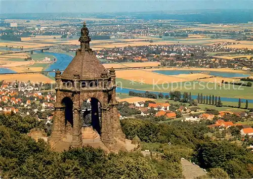 AK / Ansichtskarte Porta_Westfalica Kaiser Wilhelm Denkmal auf dem Wittekindsberg Porta_Westfalica