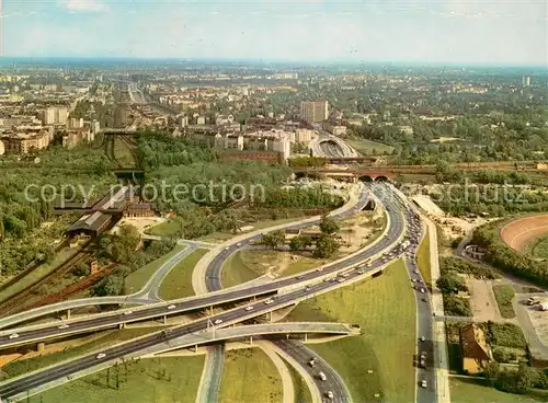 AK / Ansichtskarte Berlin Stadtautobahnen Fliegeraufnahme Berlin