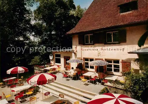 AK / Ansichtskarte ueberlingen_Bodensee Hoehengasthaus Haldenhof Terrasse ueberlingen Bodensee