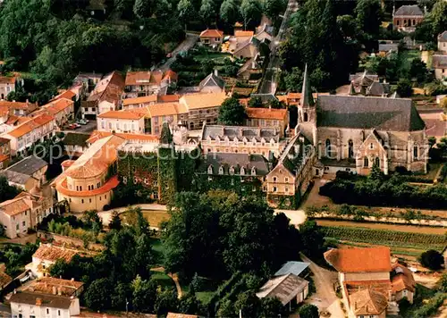 AK / Ansichtskarte Liguge Abbaye Saint Martin vue aerienne Liguge