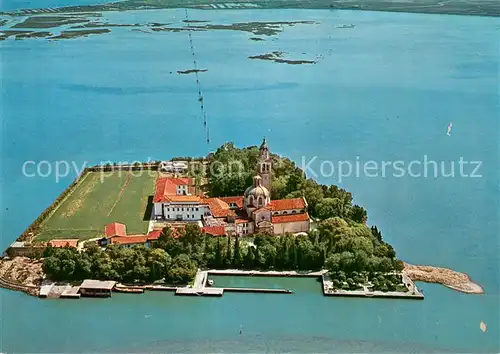 AK / Ansichtskarte Grado_Gorizia Isola Santuario di Barbana veduta aerea Grado Gorizia