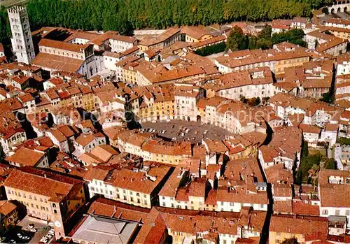 AK / Ansichtskarte Lucca Anfiteatro Romano veduta aerea Lucca