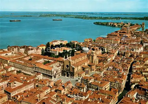 AK / Ansichtskarte Venezia_Venedig Basilica dei Santi Giovanni e Paolo veduta aerea Venezia Venedig