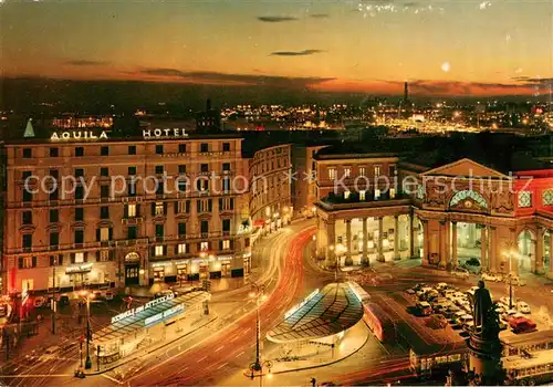AK / Ansichtskarte Genova_Genua_Liguria Hotel Aquila e Reale di notte Genova_Genua_Liguria