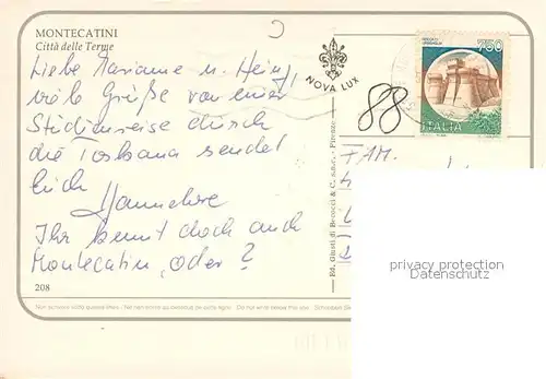 AK / Ansichtskarte Montecatini_Terme Centro Terme Montecatini Terme