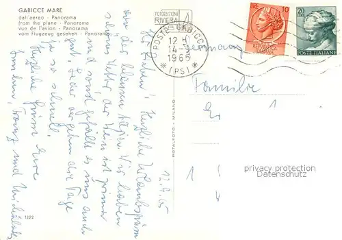 AK / Ansichtskarte Gabicce_Mare dall aereo Gabicce Mare