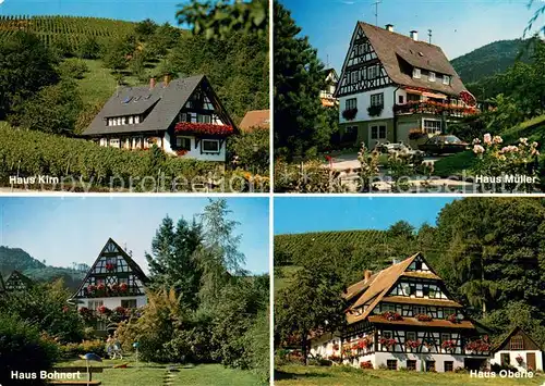 AK / Ansichtskarte Sasbachwalden Gaestehaeuser Pensionen Schwarzwald Sasbachwalden