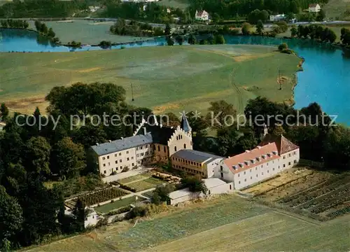 AK / Ansichtskarte Regenstauf Schloss Spindlhof Fliegeraufnahme Regenstauf