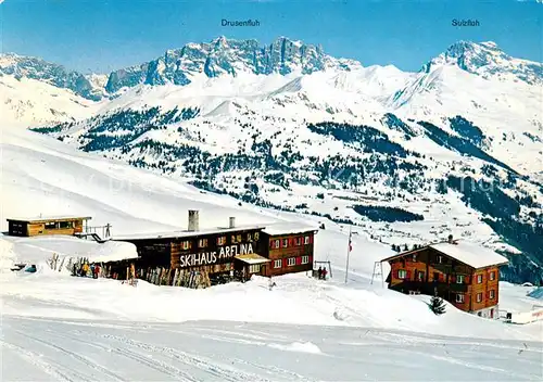 AK / Ansichtskarte Fideris Skihaus Arflina Fideriser Heuberge Drusenfluh und Sulzfluh Fideris