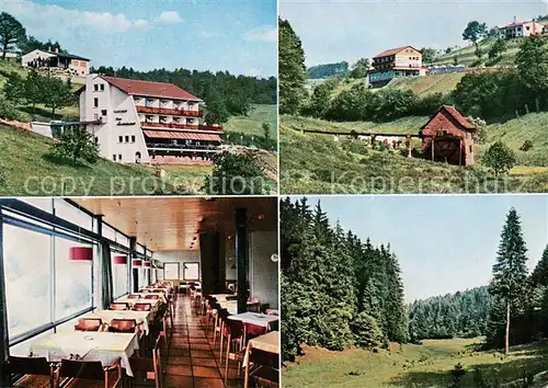 AK / Ansichtskarte Rothenbuch Gasthof zum Spechtshaardt Gastraum Panorama Rothenbuch