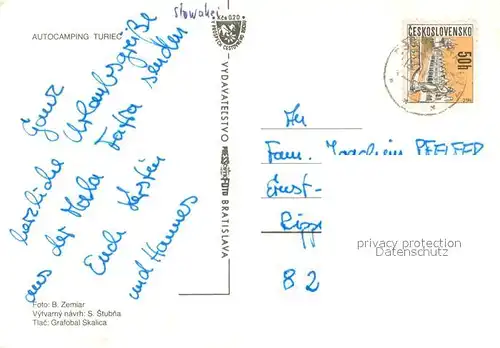 AK / Ansichtskarte Turiec Autocamping Turiec Details 